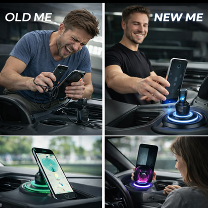 360° Magnetic Car Phone Mount with Strong Suction Base