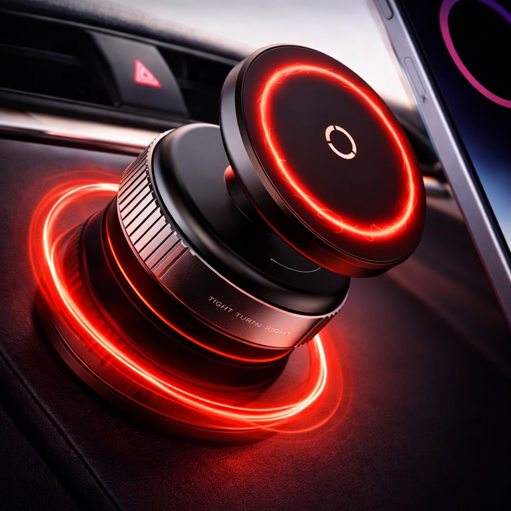 360° Magnetic Car Phone Mount with Strong Suction Base